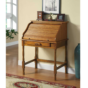 Oak Roll Top Secretary Desk 5301N (COFS)