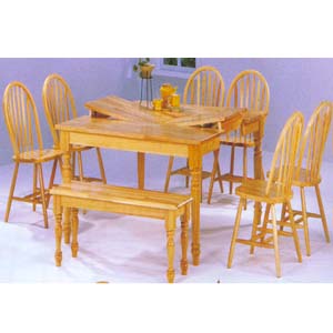 5-Pc Natural Solid Dining Set 9254 (WD)