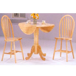 3-Pc All Natural Solid Table Set 9255 (WD)