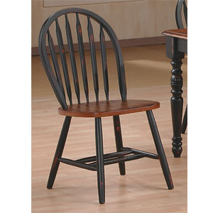 Dining Chairs: Antique Black Cherry Arrow Back Chair 9514 WD ...