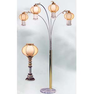 Floor Lamp In  Silver/Gold Finish 9732 (TOP)