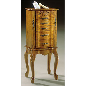 Nostalgic Oak Jewelry Armoire 997-316 (PWFS)