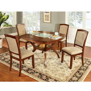 Oak Finish Redding I Dining Set CM3026T/CM35550A-SC(IEM)