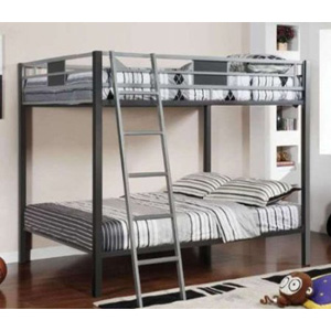 Full/Full Bunk Bed in Silver Gun Metal Finish CM-BK1013(IEM)