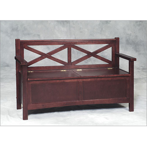 Double X Back Storage Bench 84004T23-01-KD-U(LN)