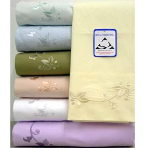 Embroidered Egyptian Cotton Sheets 210TC-EMB (RPT)