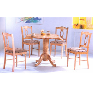 Solid Top Dinning Table With Drop Leaf F2014 (PX)