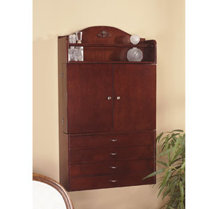 Cherry Finish Wall Mount Jewelry Armoire GA1427C (SEIFS)