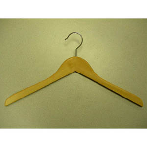 Gemini-concave coat hanger natural  GMV8807 (PM)