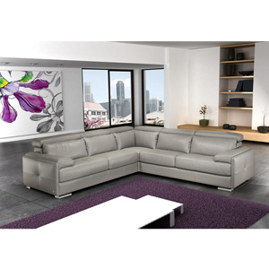 Gary Italian Leather Sectional 17859 (JM)