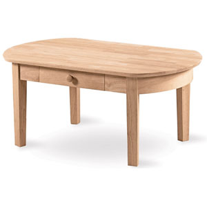 Unfinished Philips Oval Coffee Table OT-5C (IC)