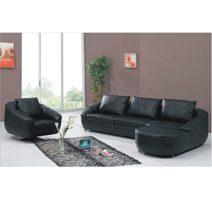 Leather L-Shape Sofa Convertible Bed S286(PK)