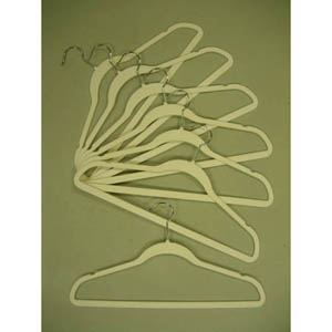 Velvet plastic huggable suit hanger VVT9045 (PMFS) 