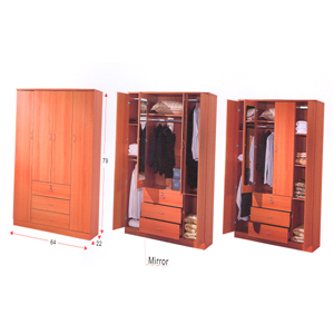 Wardrobe With Mirror WD-466_(ALA)