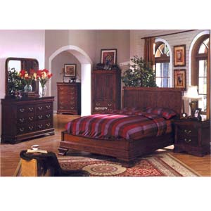 Cherry Finish Bedroom Set CM7212_ (IEM)