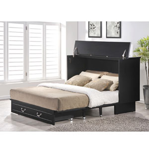 Queen Size Cottage In Distress Black Finish 553-20-1(FUFS) 