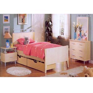 Twin Bed With Drawers F9033 (PX)