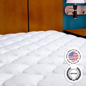 Five-Star Hotel Mattress Topper with Fitted Skirt (AZFS)