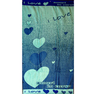 I Love You Egyptian cotton Beach Towel (RPT)