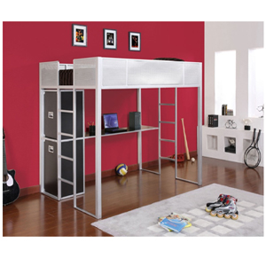 Rock and Roll Full Size Study Loft Bunk Bed (PW)