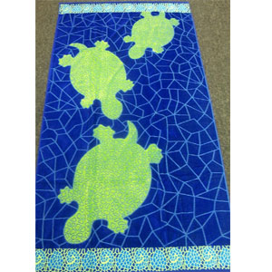 Egyptian Cotton Beach Towel - Turtle (RPTFS)