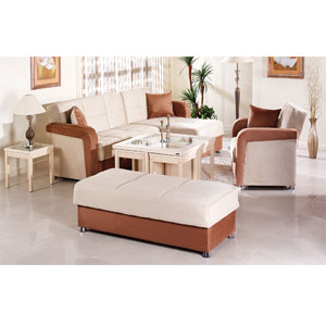 Vision Sectional - Rainbow Beige/Brown (SU)